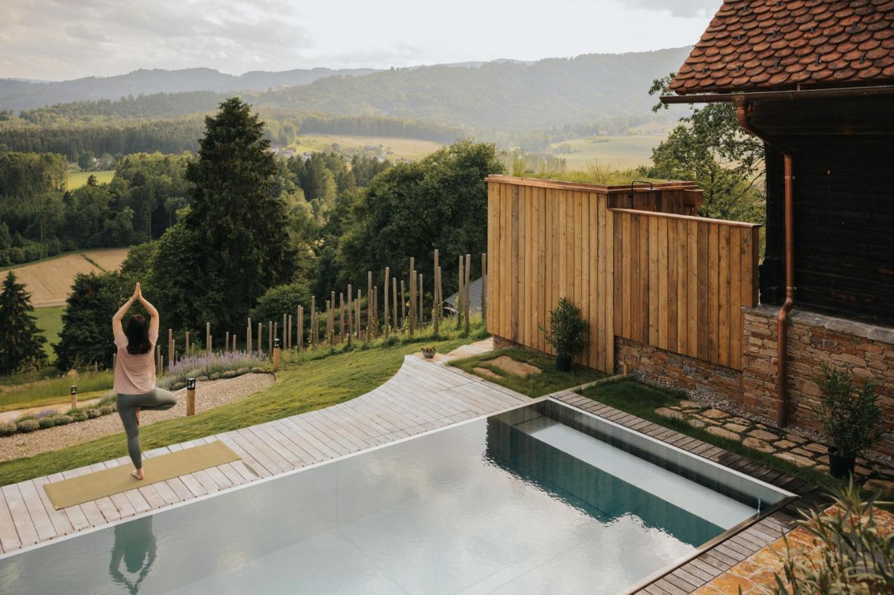 Am Wildbachberg - Luxus Ferienhaeuser Mit Infinitypool, Privatsauna Und Weinkeller 德意志兰茨贝格 外观 照片